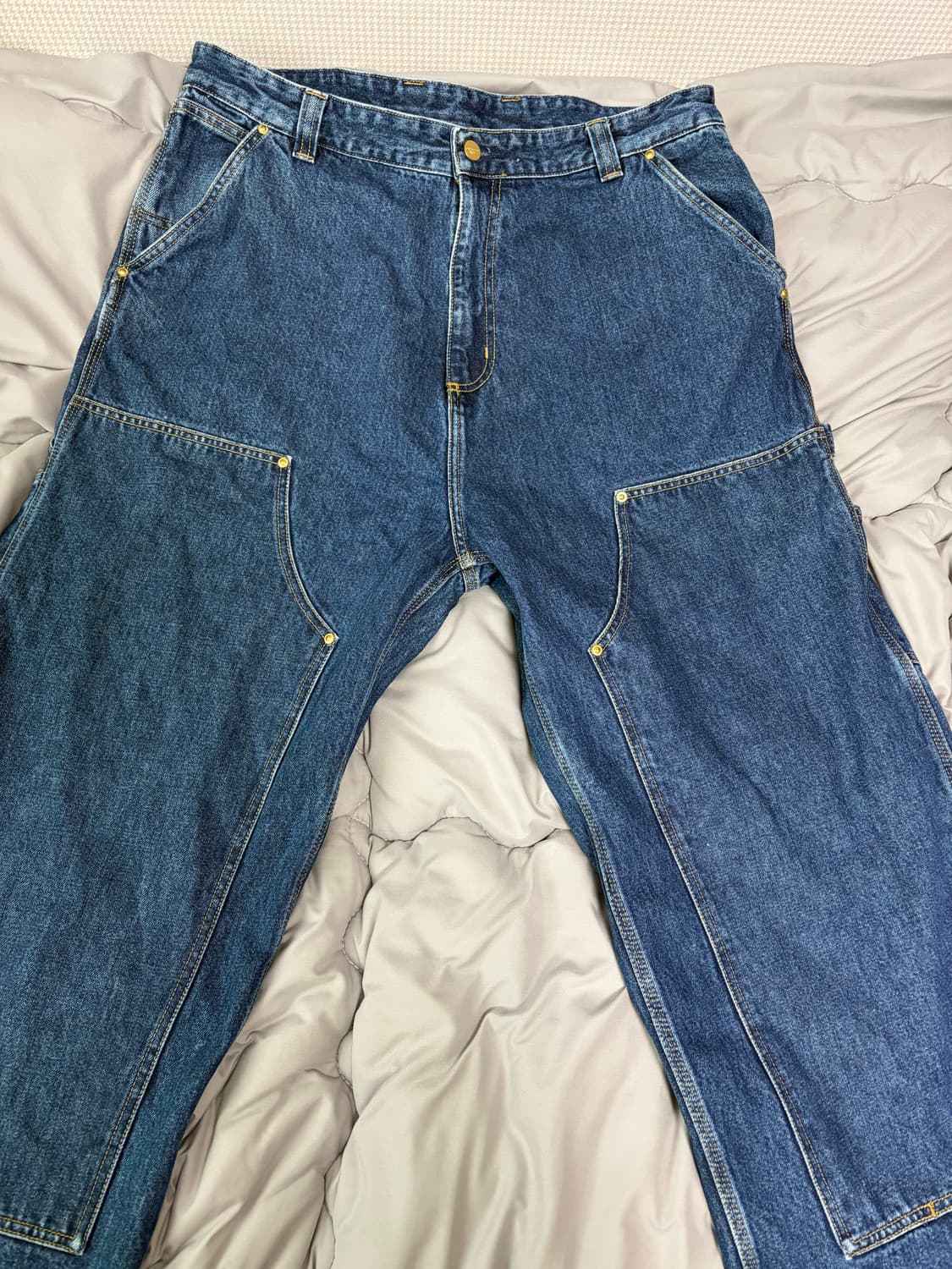 칼하트WIP 내쉬 더블니 팬츠 스톤 워시드 L 상품이미지2