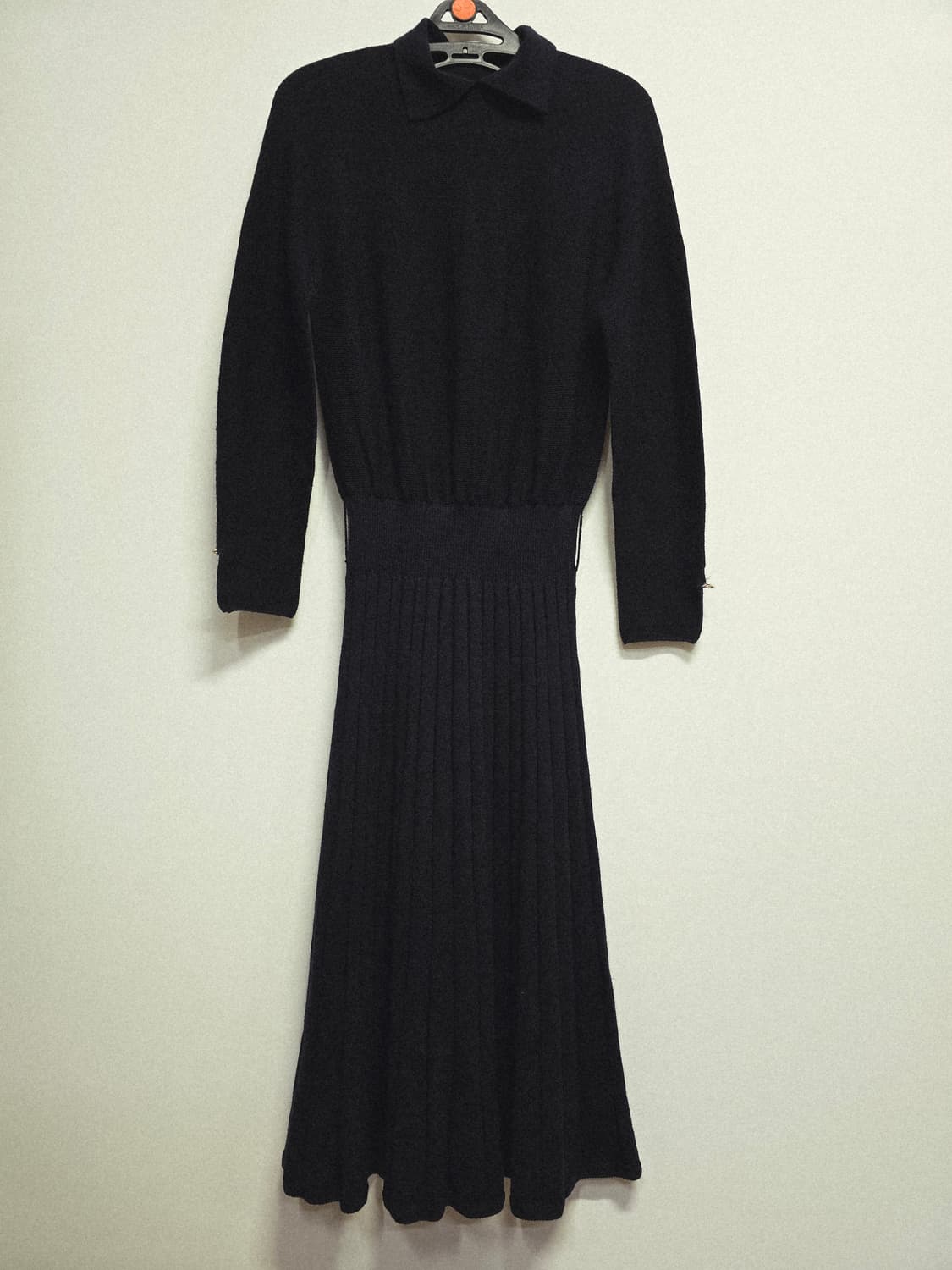 지컷 니트 카라 플리츠  원피스 상품이미지1