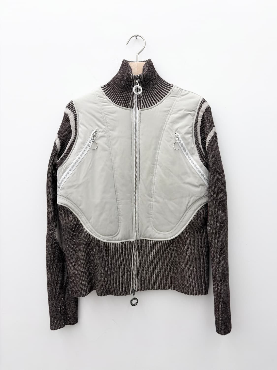 LIGHT GREY/BROWN HYBRID JACKET 상품이미지1