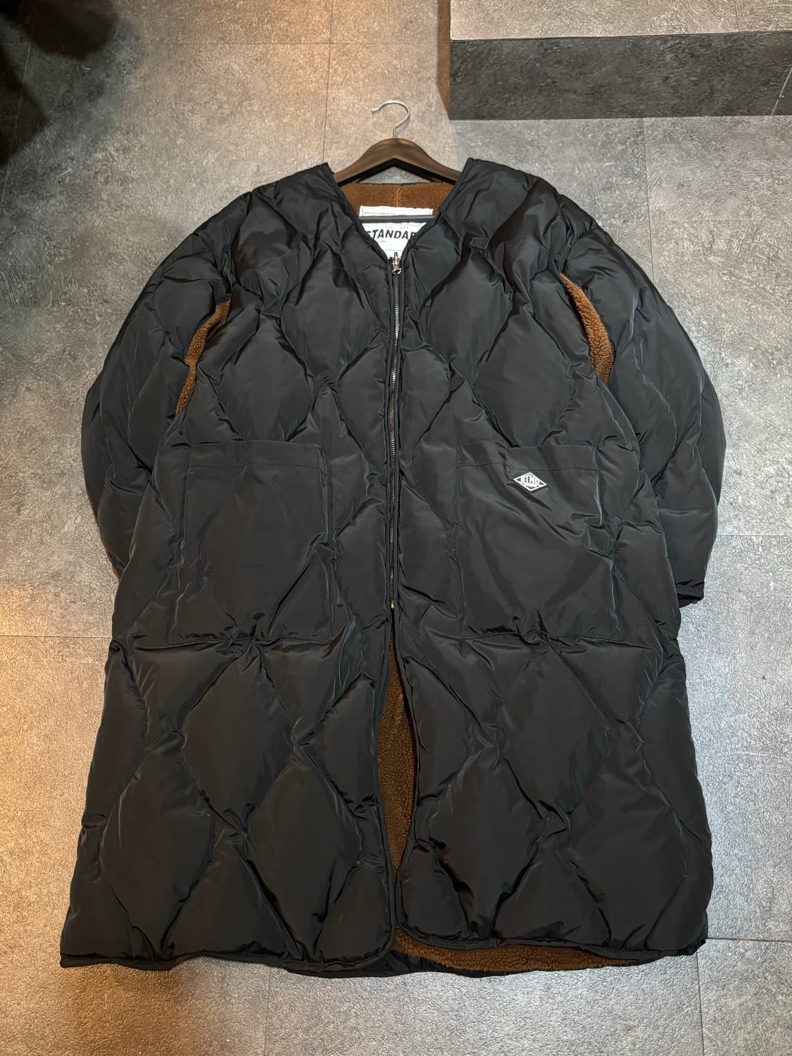 제너럴아이디어 스탠다드 오리털 양면 롱패딩 S 상품이미지2