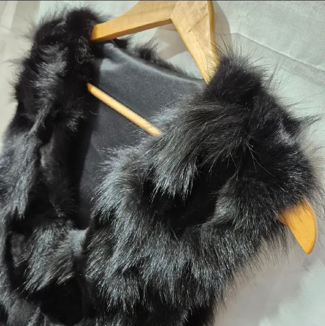 S급 새것상태 100% 여우털 밍크 패딩 조끼 상품이미지1