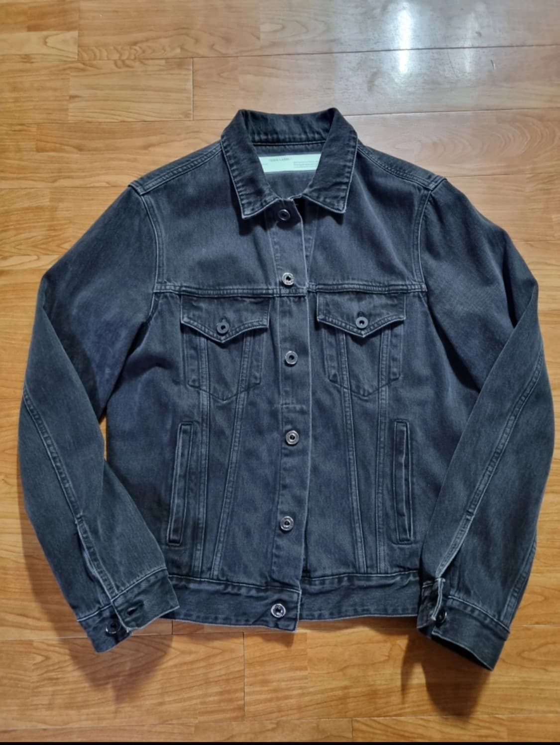 오프화이트.파이어테이프.데님자켓 상품이미지2