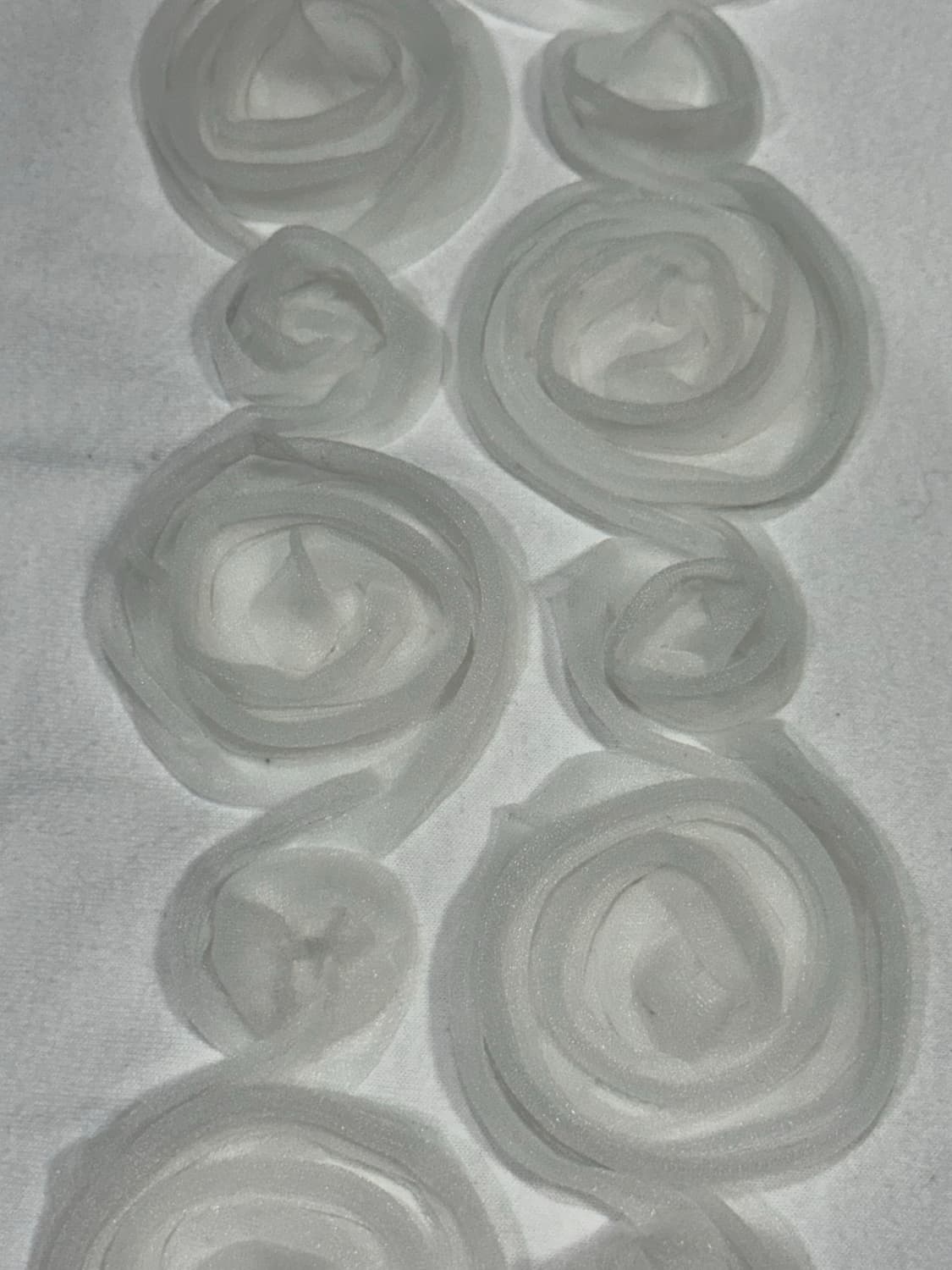 2015 꼼데가르송 입체 쉬폰 장미 디테일 반팔 티셔츠 상품이미지3