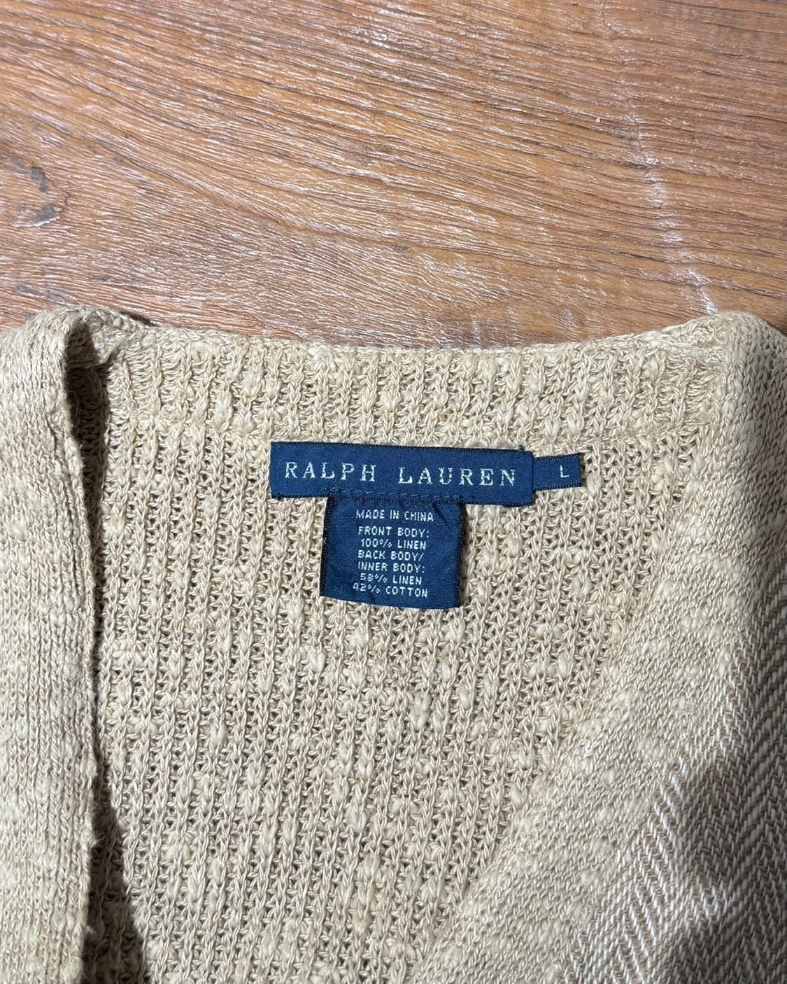 랄프로렌 베이지 헤링본 마 베스트 상품이미지7