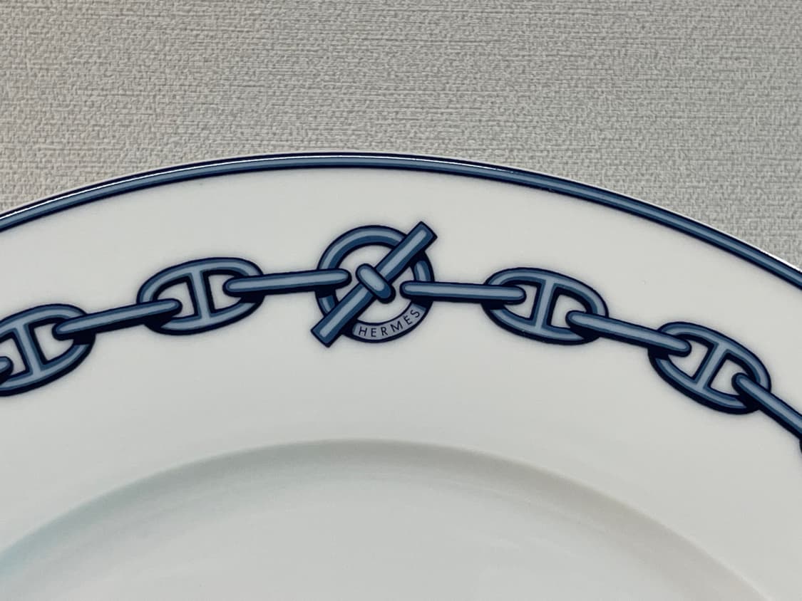 에르메스 샹달 블루 플래터 플레이트 1P HERMES 상품이미지3