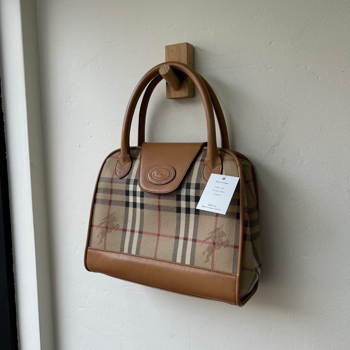 16554 - 올드 버버리 노바 체크 핸드백 상품이미지1