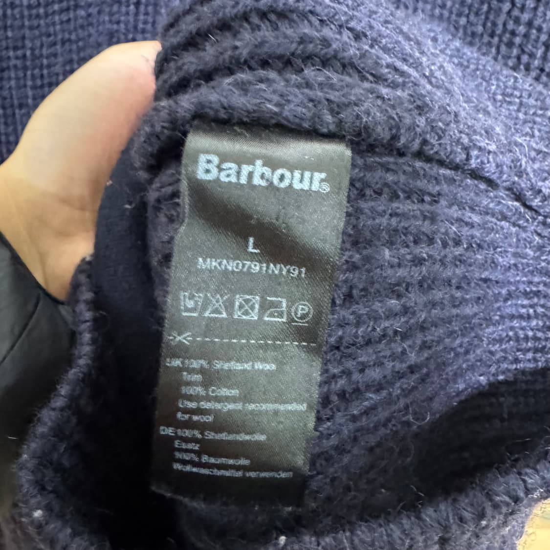 바버 니트집업 상품이미지4