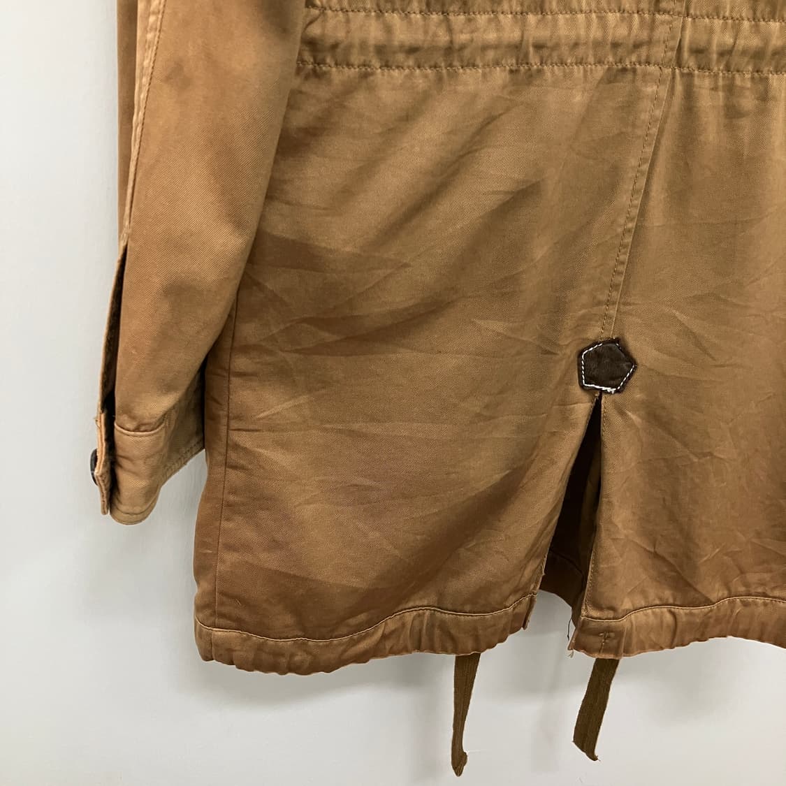 bexist 후드 야상 자켓 카키 브라운 코트 상품이미지5