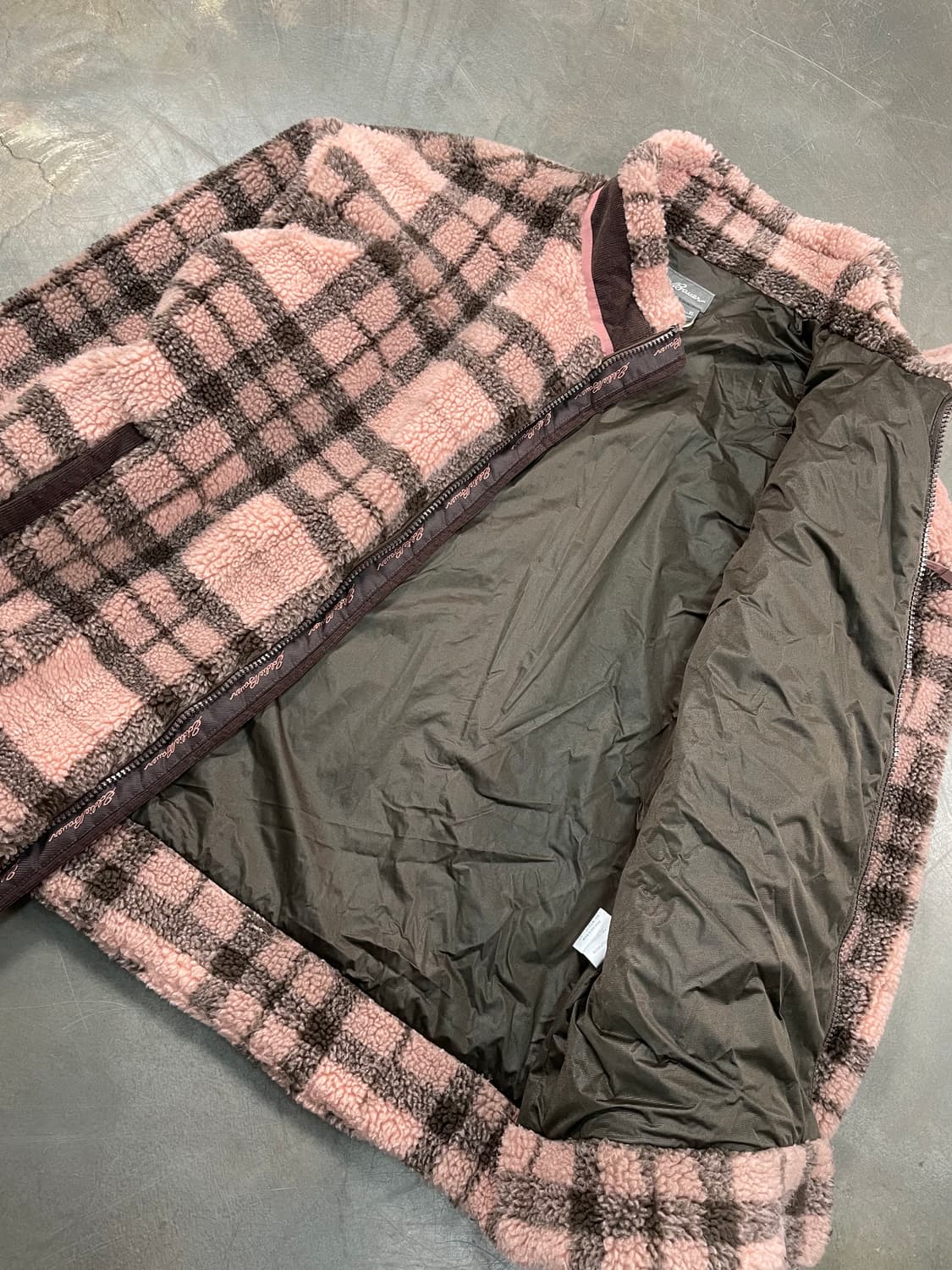 에디바우어 체크 플리스 자켓 상품이미지3