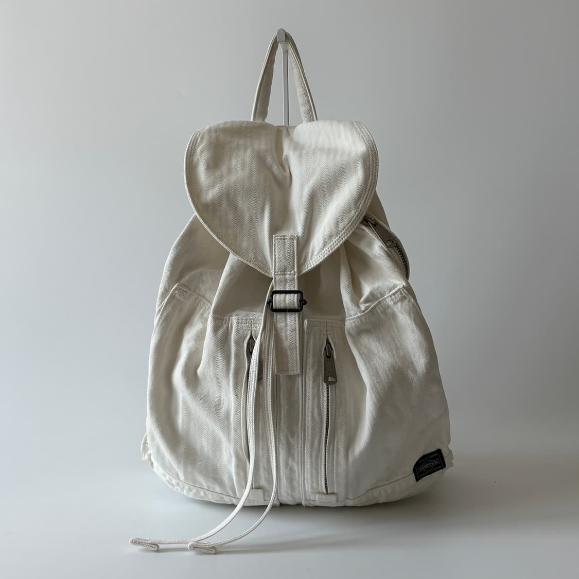 Twill Cotton Rucksack (White) 상품이미지1