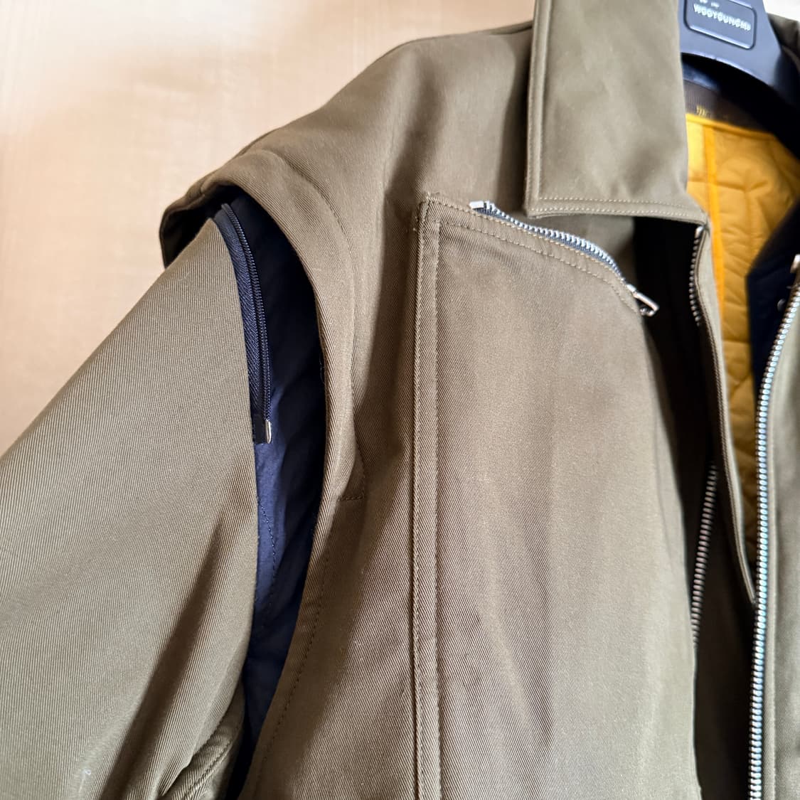 솔리드옴므 22fw 3in1 멀티포켓 패딩 블루종 48 상품이미지4