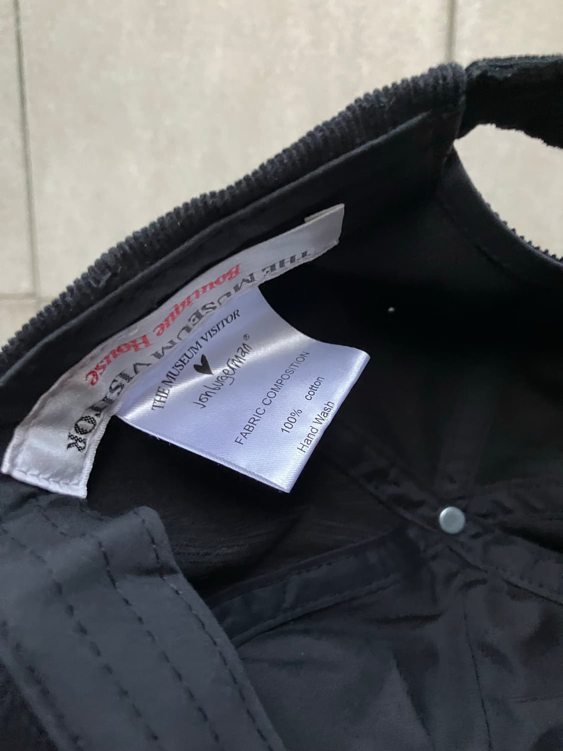 더뮤지엄비지터 존버거맨 코듀로이 볼캡 캡 모자 상품이미지4