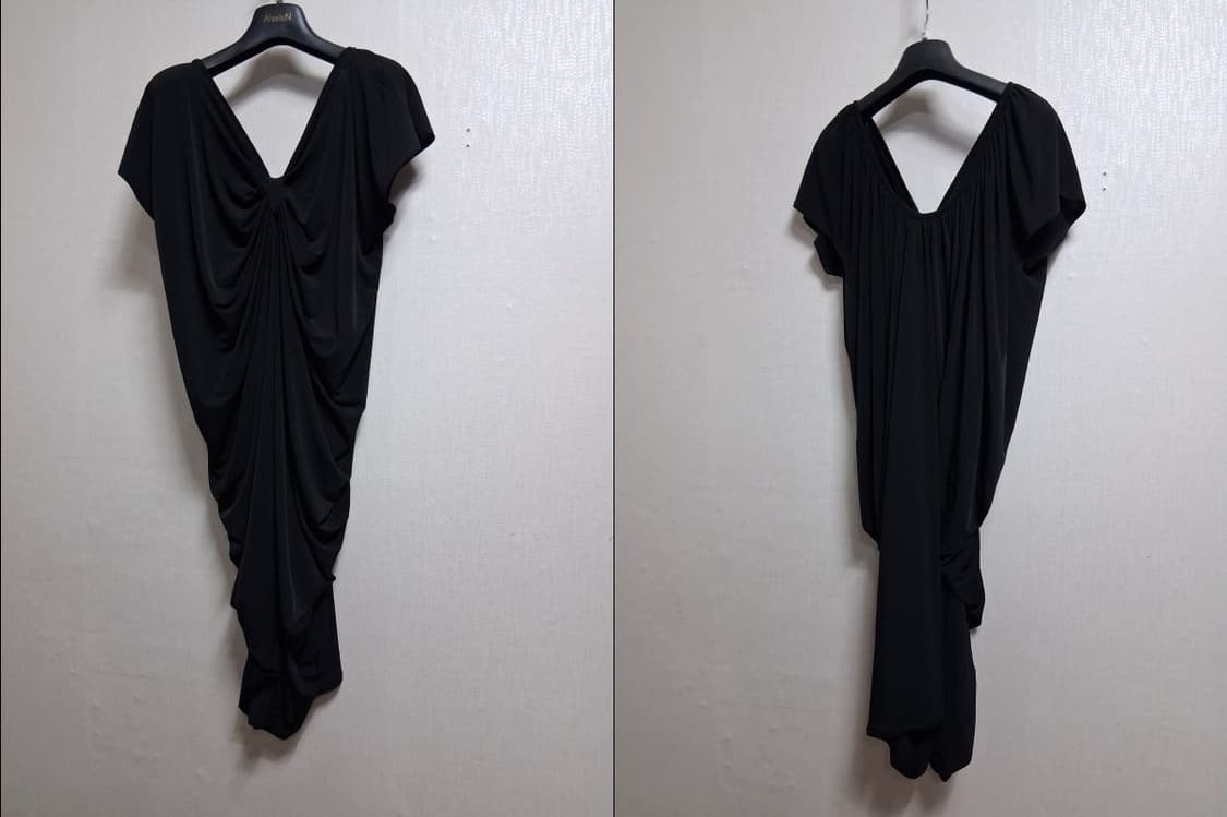 일본수입 Flare Fleur 드레이프셔링 져지원피스 겸 셔링져지롱티 3 상품이미지3