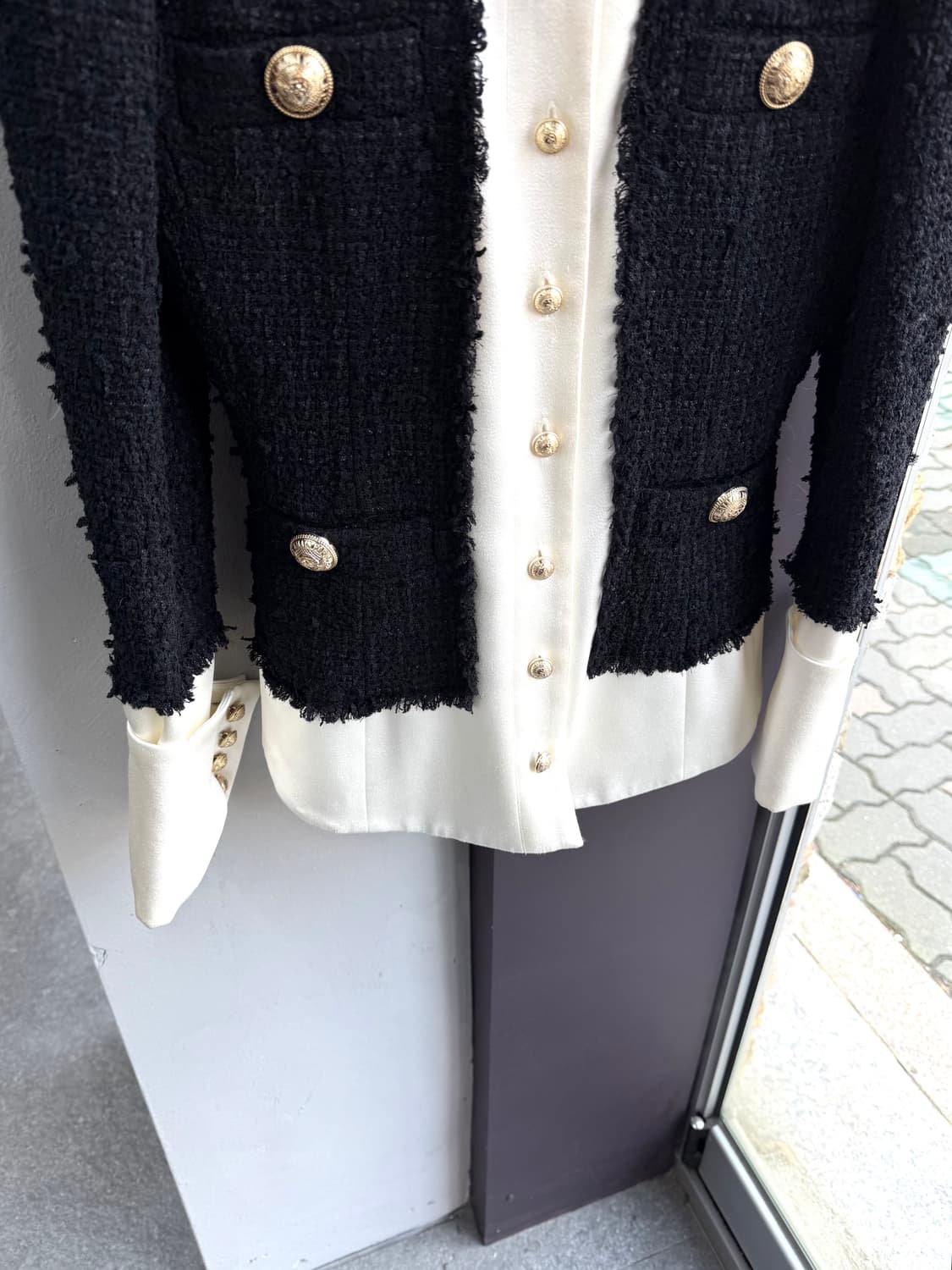 .34/ 발망 제니 레드폰 트위드 자켓 상품이미지6