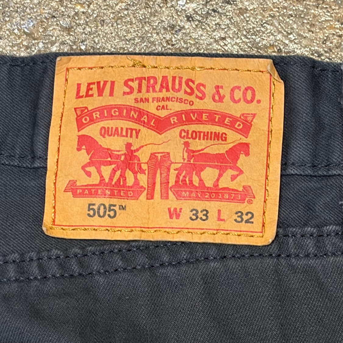 00s USA 빈티지 리바이스 505 블랙진 코튼 청바지 상품이미지8