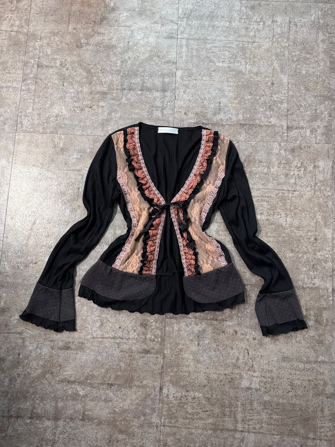 레이스 레이어드 가디건 슬리브리스 원피스 3pcs SET 상품이미지5