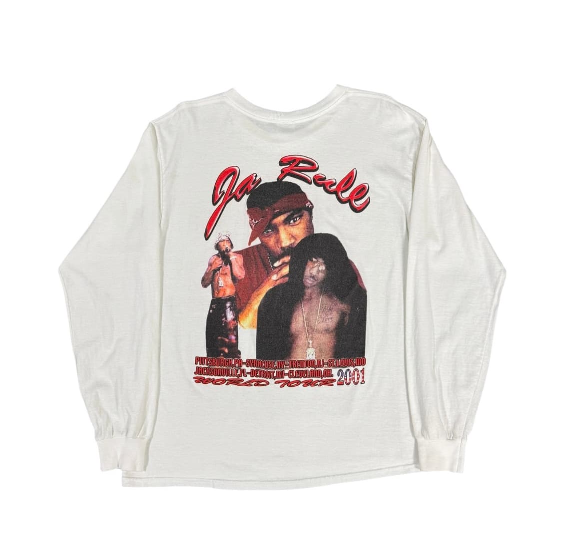 빈티지 2001 Ja Rule 자룰 월드투어 롱슬리브 랩티셔츠 상품이미지2
