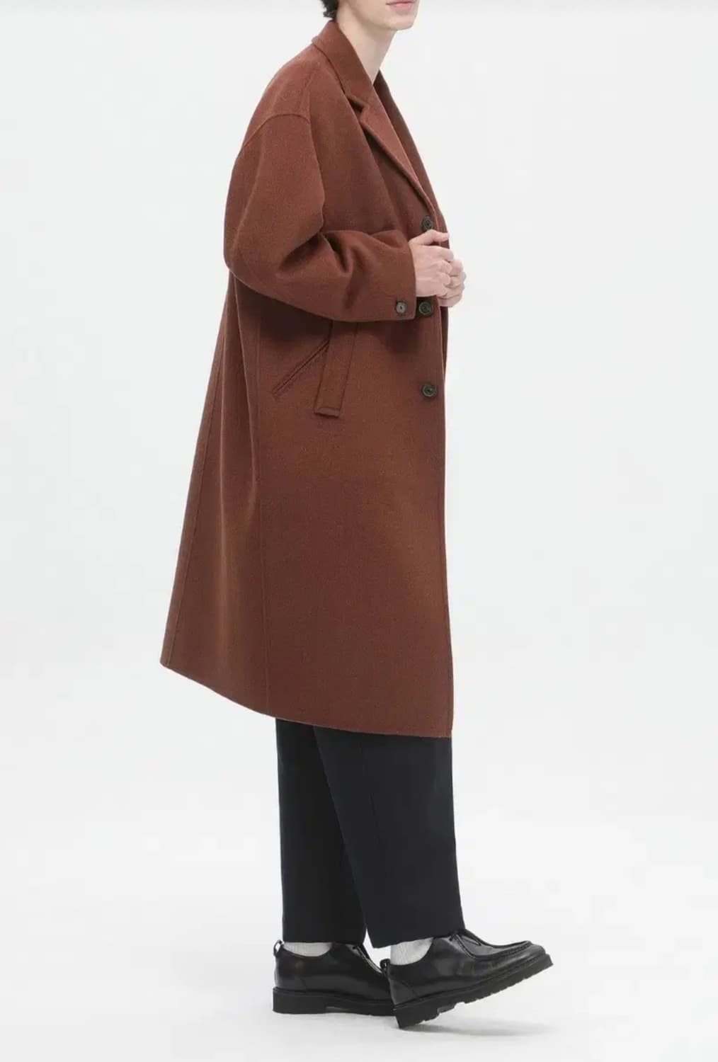 커스텀멜로우 코트 overlap pocket maxi coat 상품이미지3