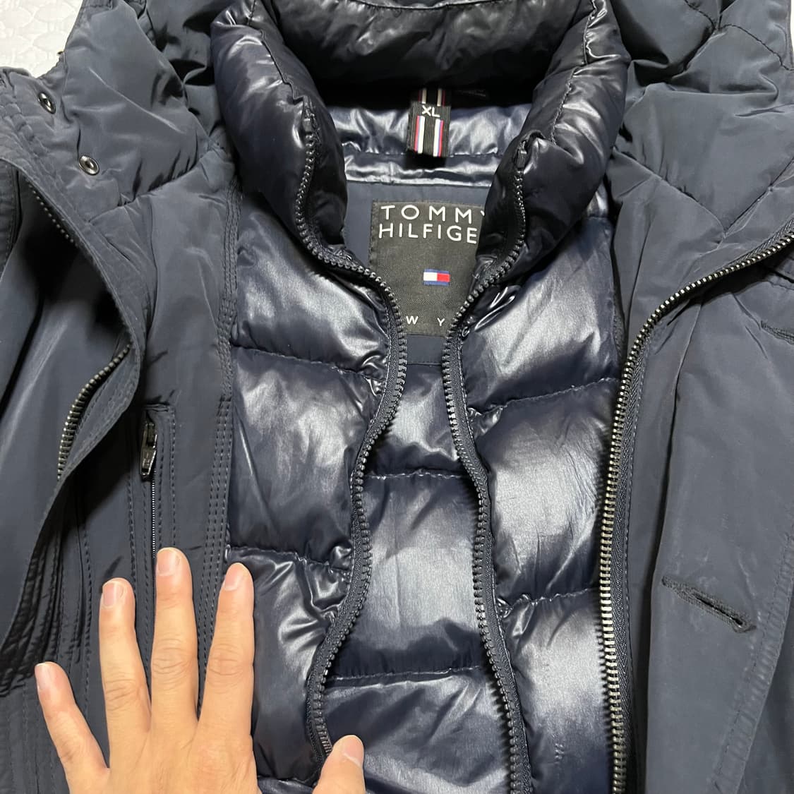 타미힐퍼거 두꺼운 패딩 파카 105-110 xxl 상품이미지4