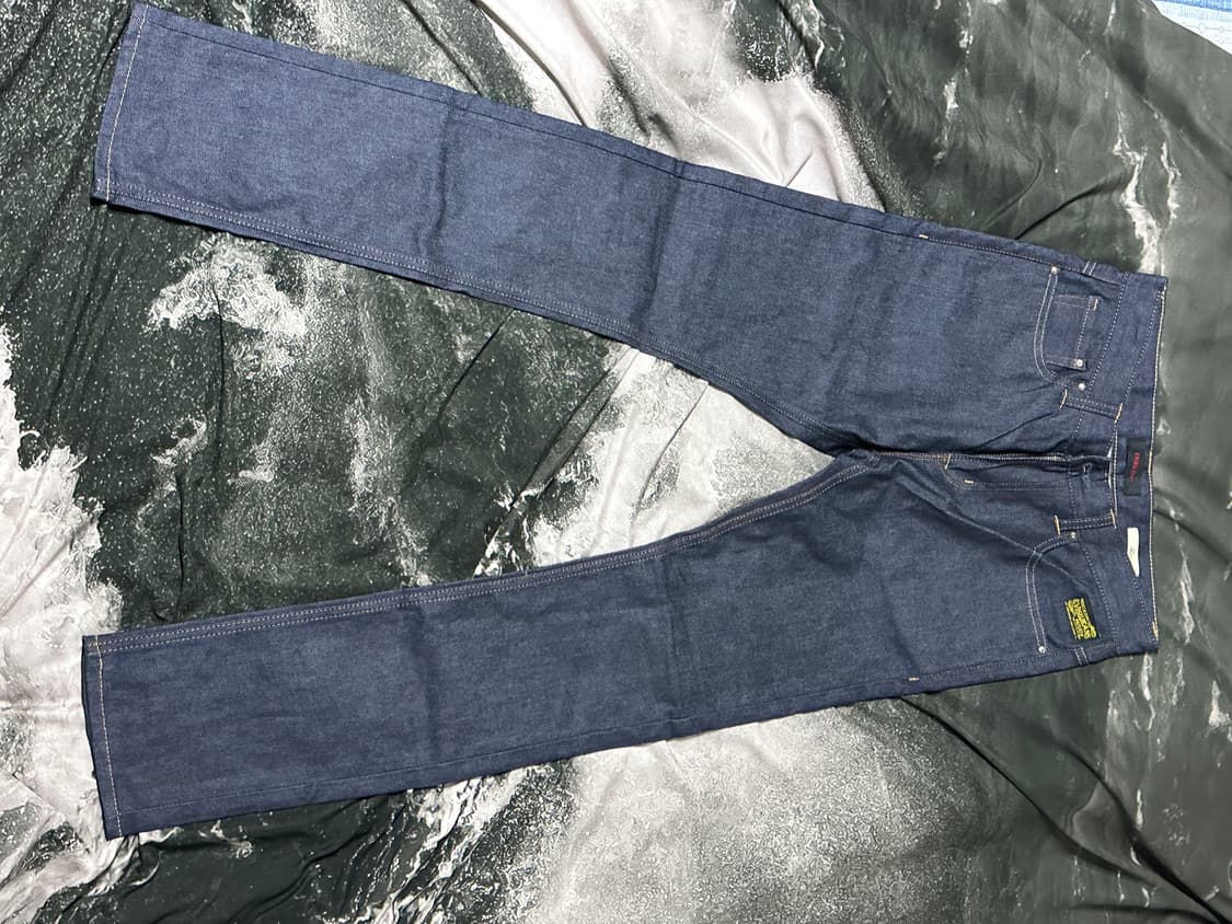 에비수 NO5 백로고 데님 팬츠 상품이미지2