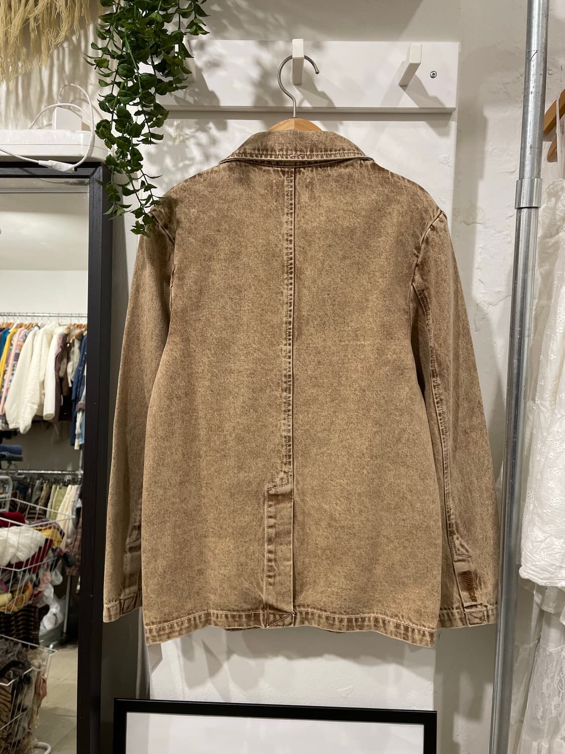 브라운 워싱 버튼 자켓 상품이미지8