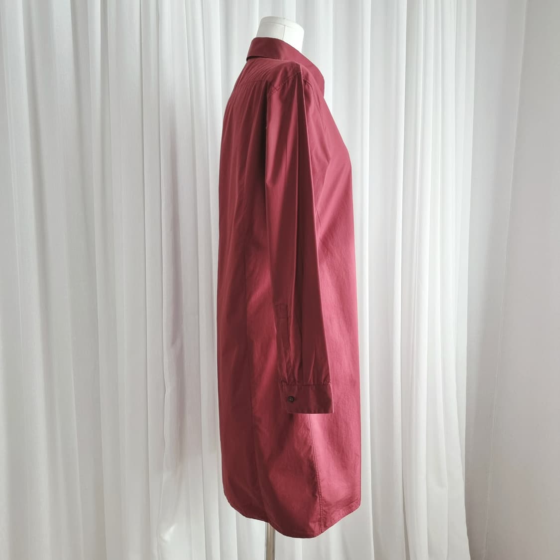 질샌더 셔츠원피스 롱셔츠 셔츠가디건 (55~날씬66/표기34) 상태최상 상품이미지2