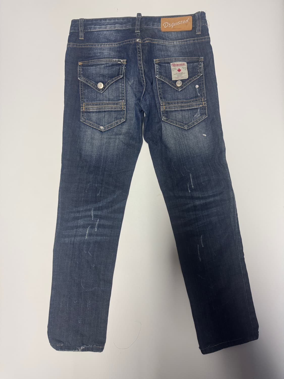 여성 디스퀘어드2 캐냐다 로고 빈티지 워싱 버튼 데님팬츠 상품이미지1