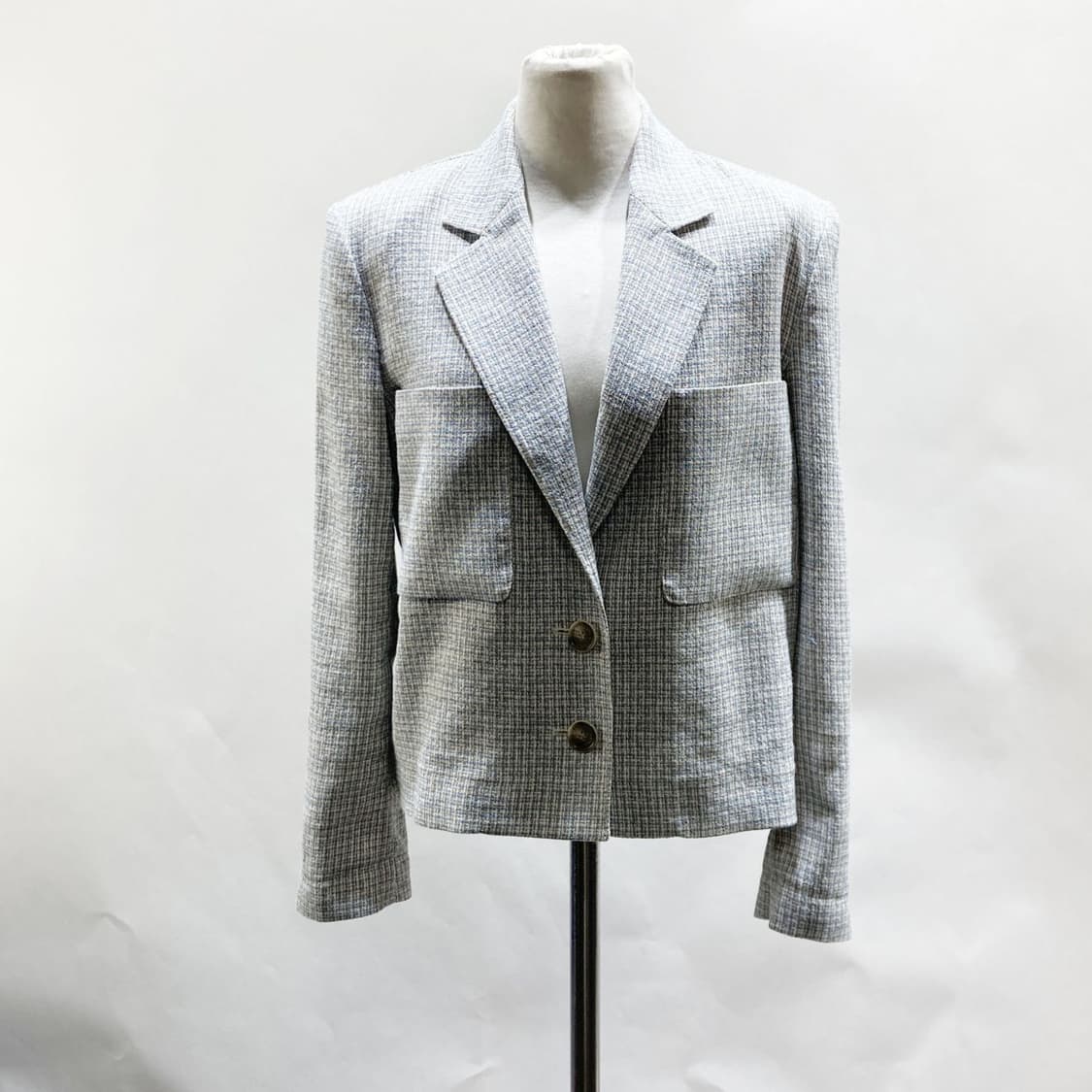 시슬리 여성린넨 체크자켓 55  상품이미지1