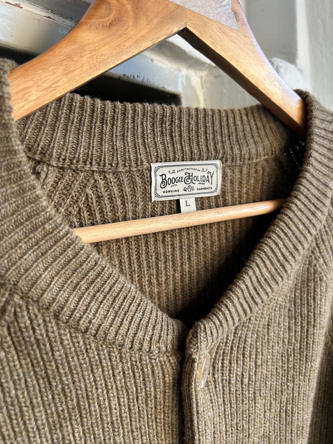 부기홀리데이 울 가디건 상품이미지3