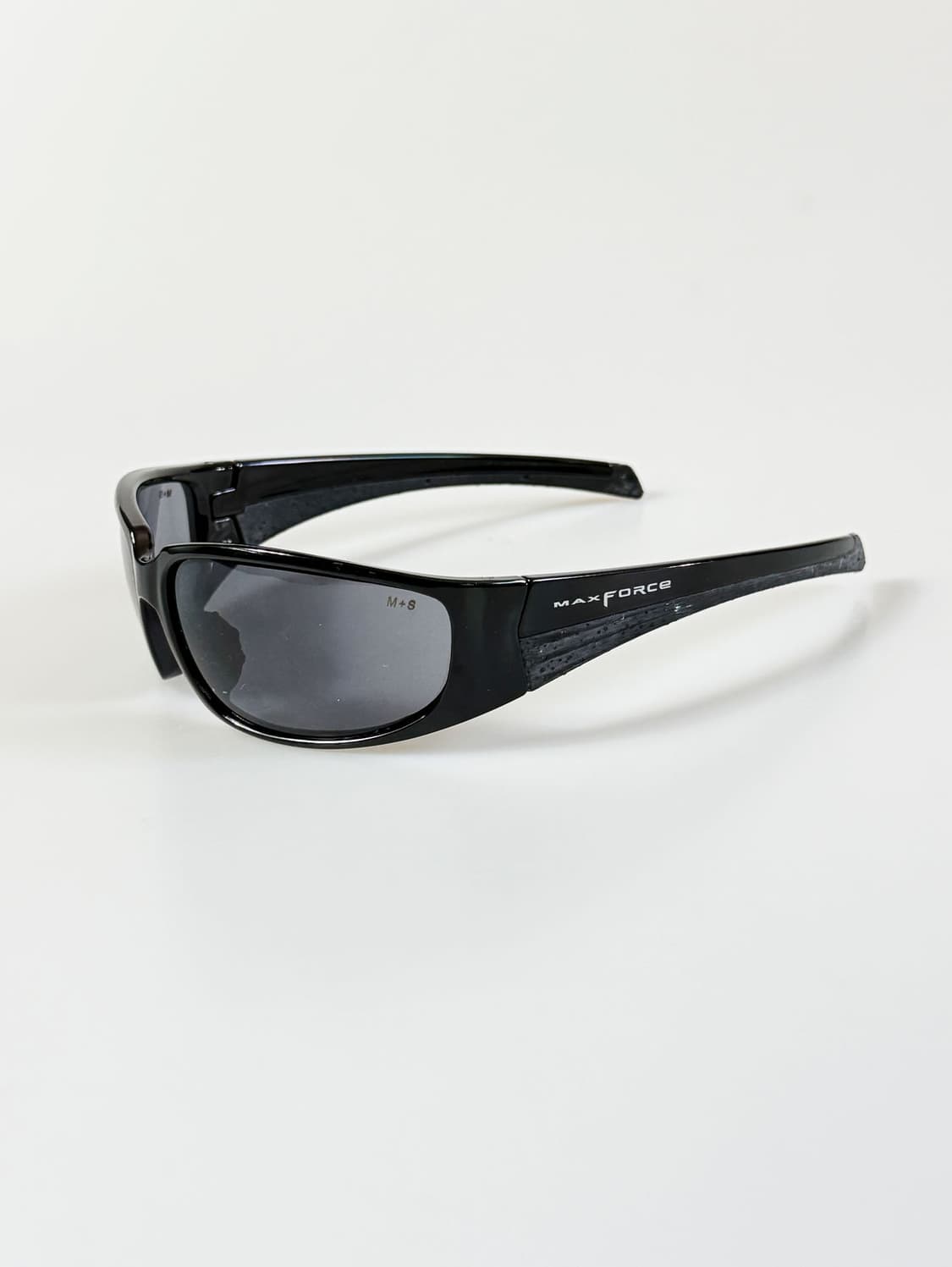 90s MAX FORCE 블랙 볼드 랩어라운드 빈티지 선글라스 상품이미지3