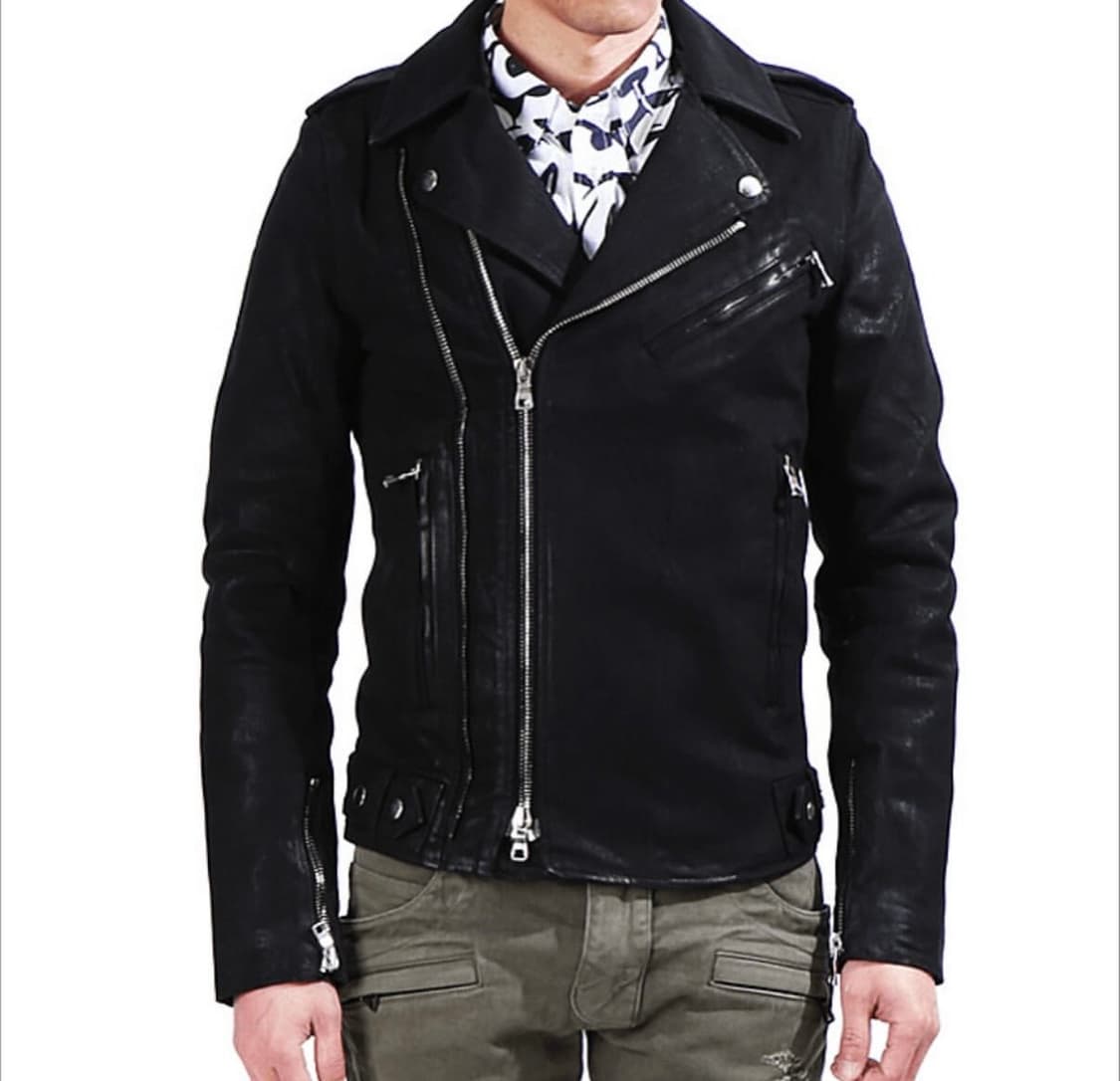 발망 - 15SS 왁스 코팅 바이커 자켓 상품이미지9