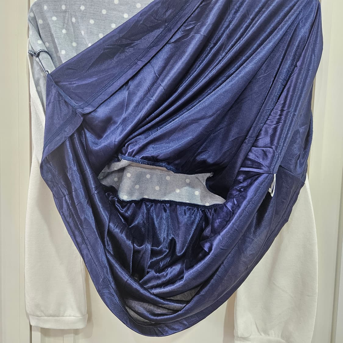 도트 긴팔 원피스 상품이미지8