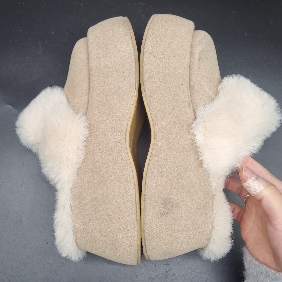 wassup와썹 여성털슬리퍼 235 굽7 상품이미지5