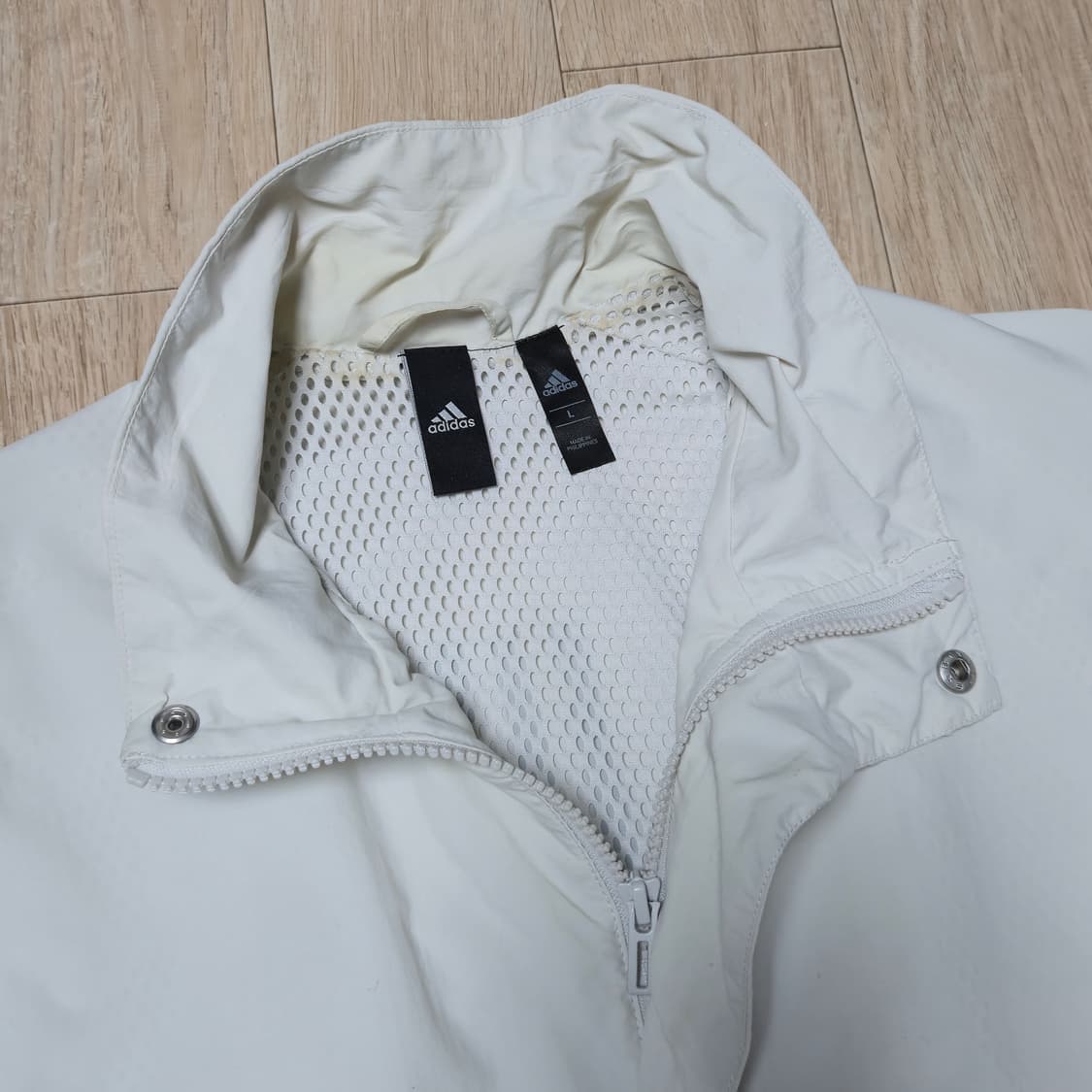 아디다스 THREE STRIPES 바람막이 L 상품이미지4