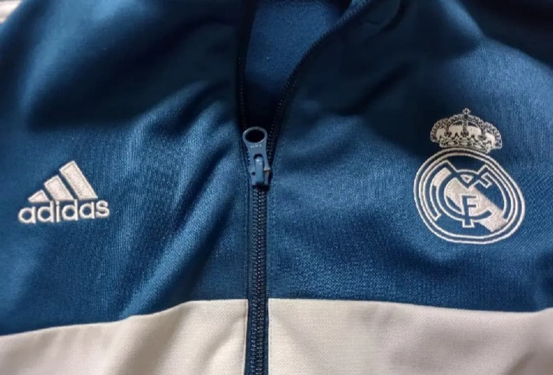 아디다스 레알마드리드 청록 트랙탑 저지 져지집업 105/XL 상품이미지2