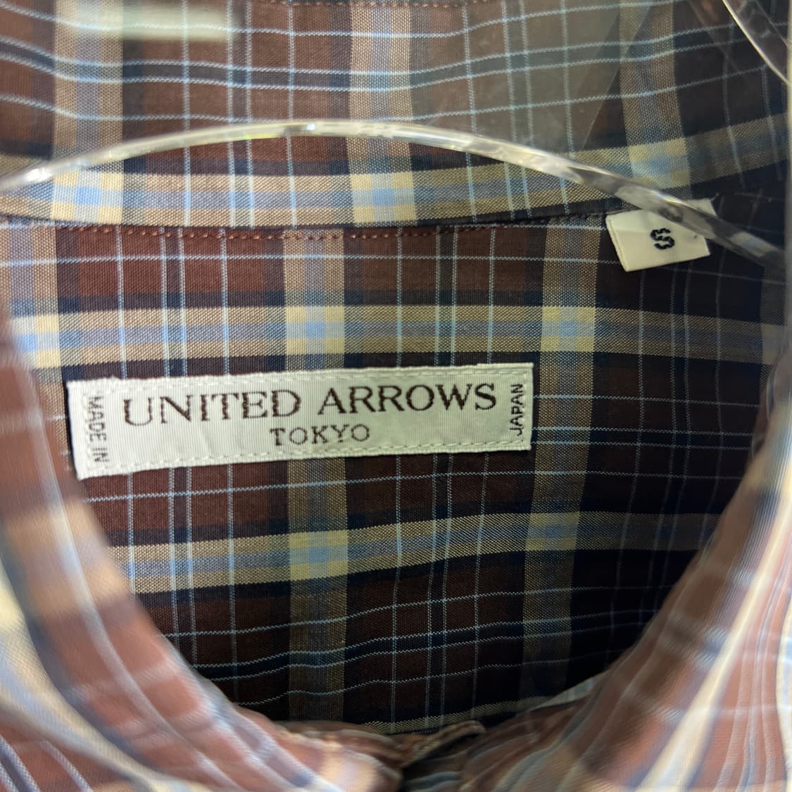 united arrows tokyo 체크 셔츠 S 상품이미지4
