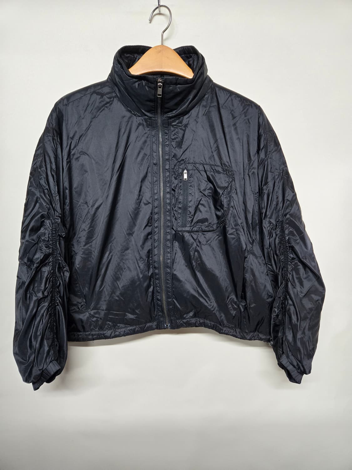 안다르 여성 기모 블랙 숏 자켓 S 상품이미지1