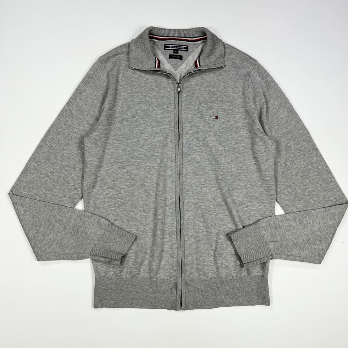 타미힐피거 플래그 그레이 니트집업 (M) 상품이미지2