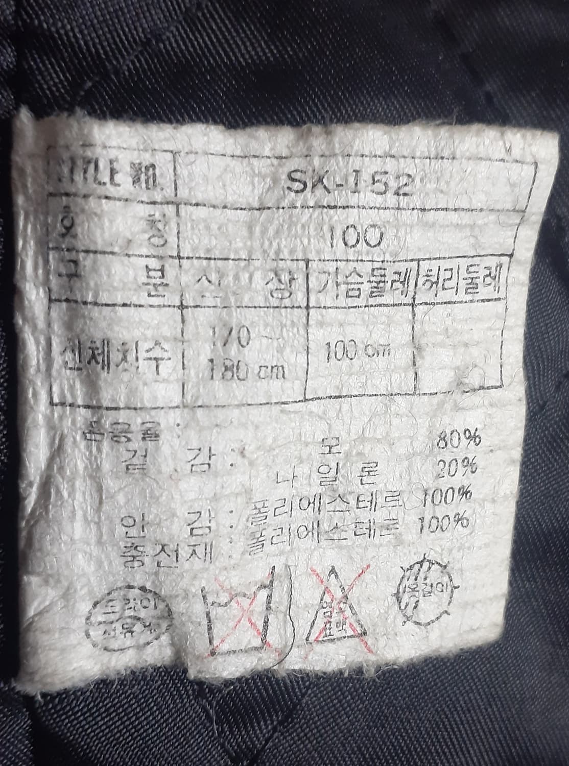 나이키 에어조던 90's 블랙 울 바시티 상품이미지5