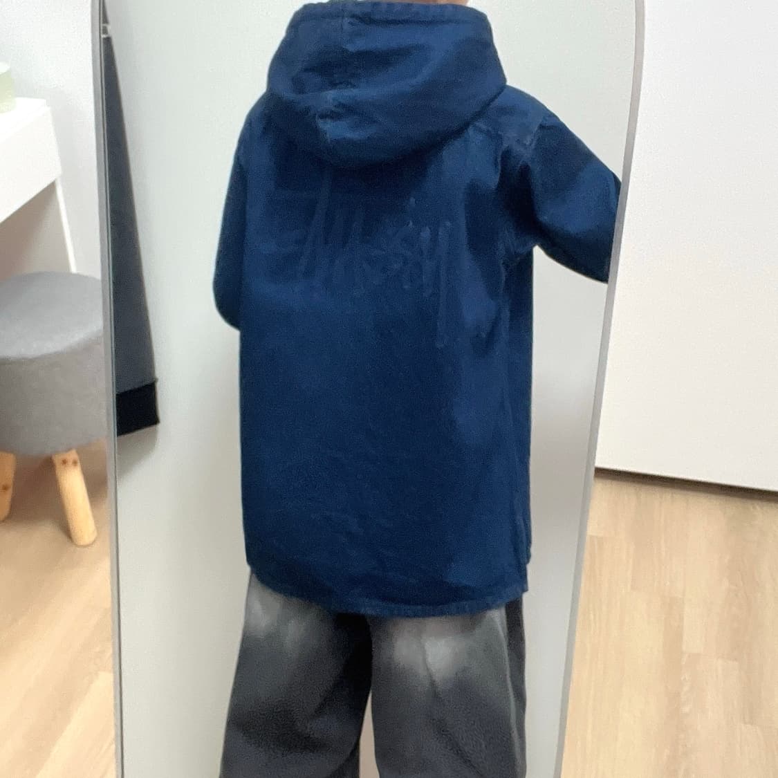 스투시 자수로고 데님 후드 자켓 상품이미지1