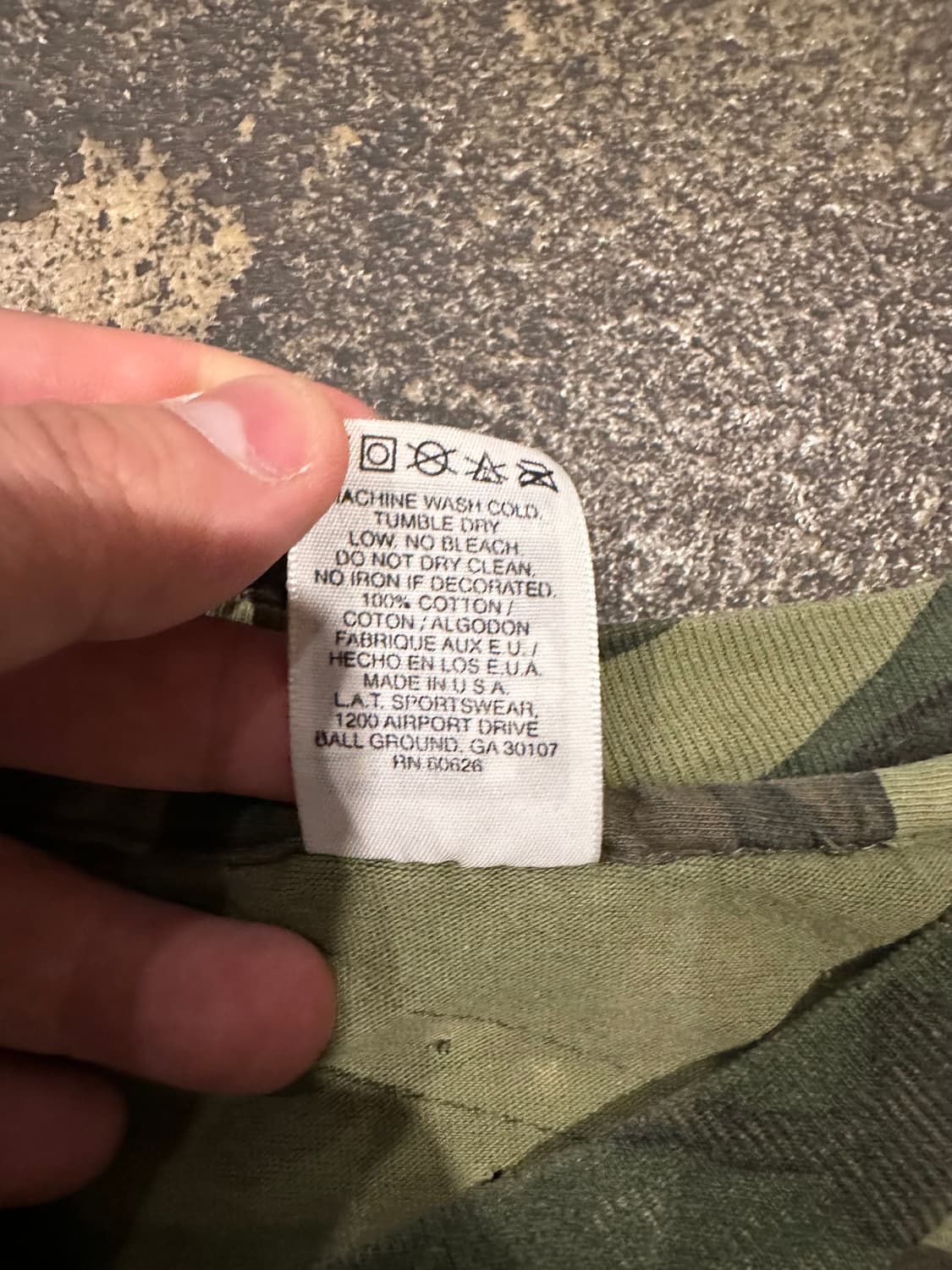 빈티지 90s 우드랜드 카모 티셔츠  상품이미지5