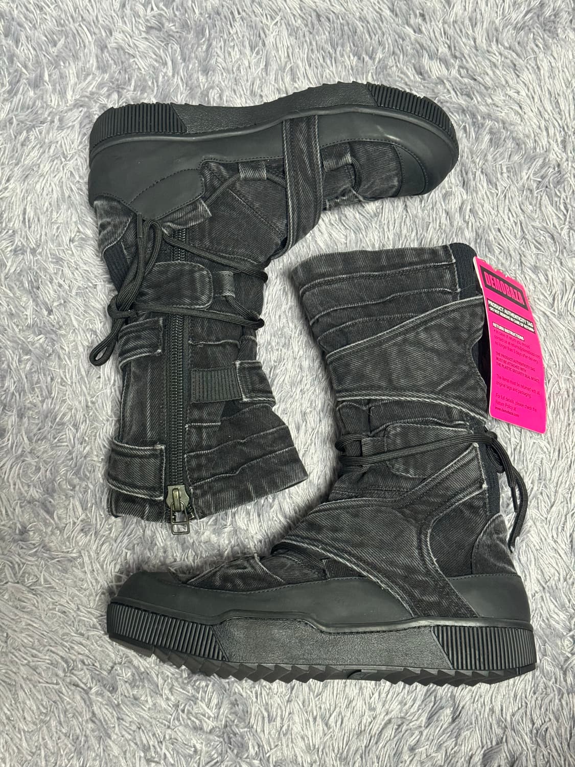 데모바자(DEMOBAZA) 하이탑 블랙 상품이미지5