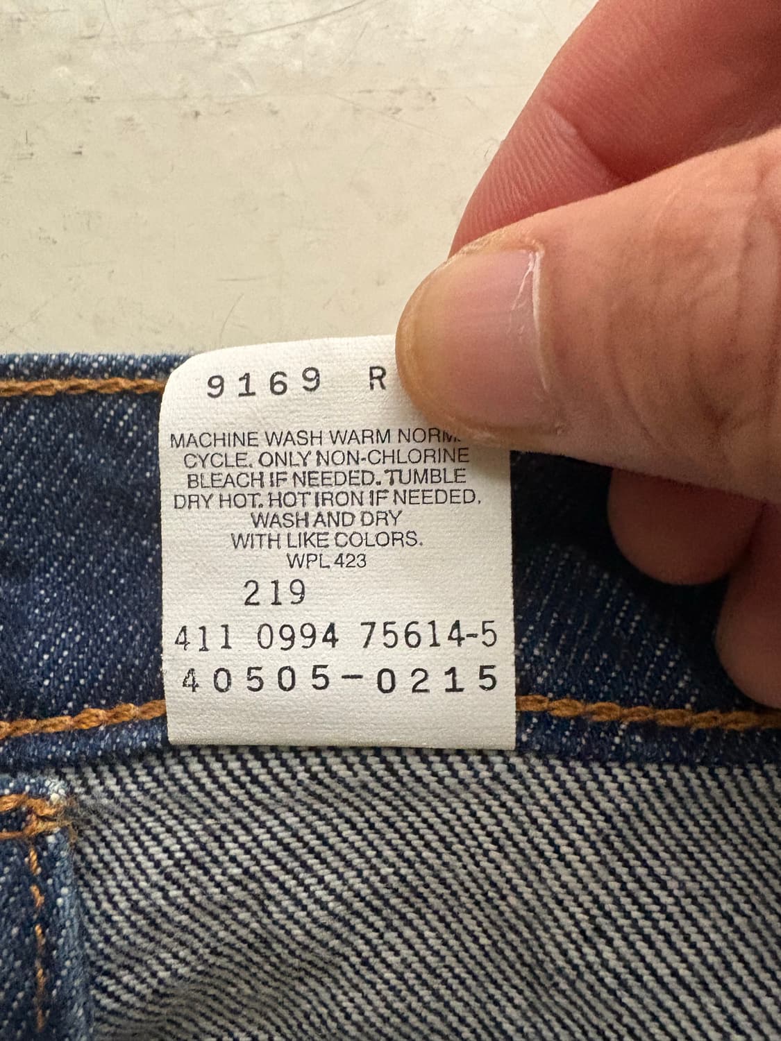 90‘s vtg Levi’s 505 Orange tab denim 상품이미지4