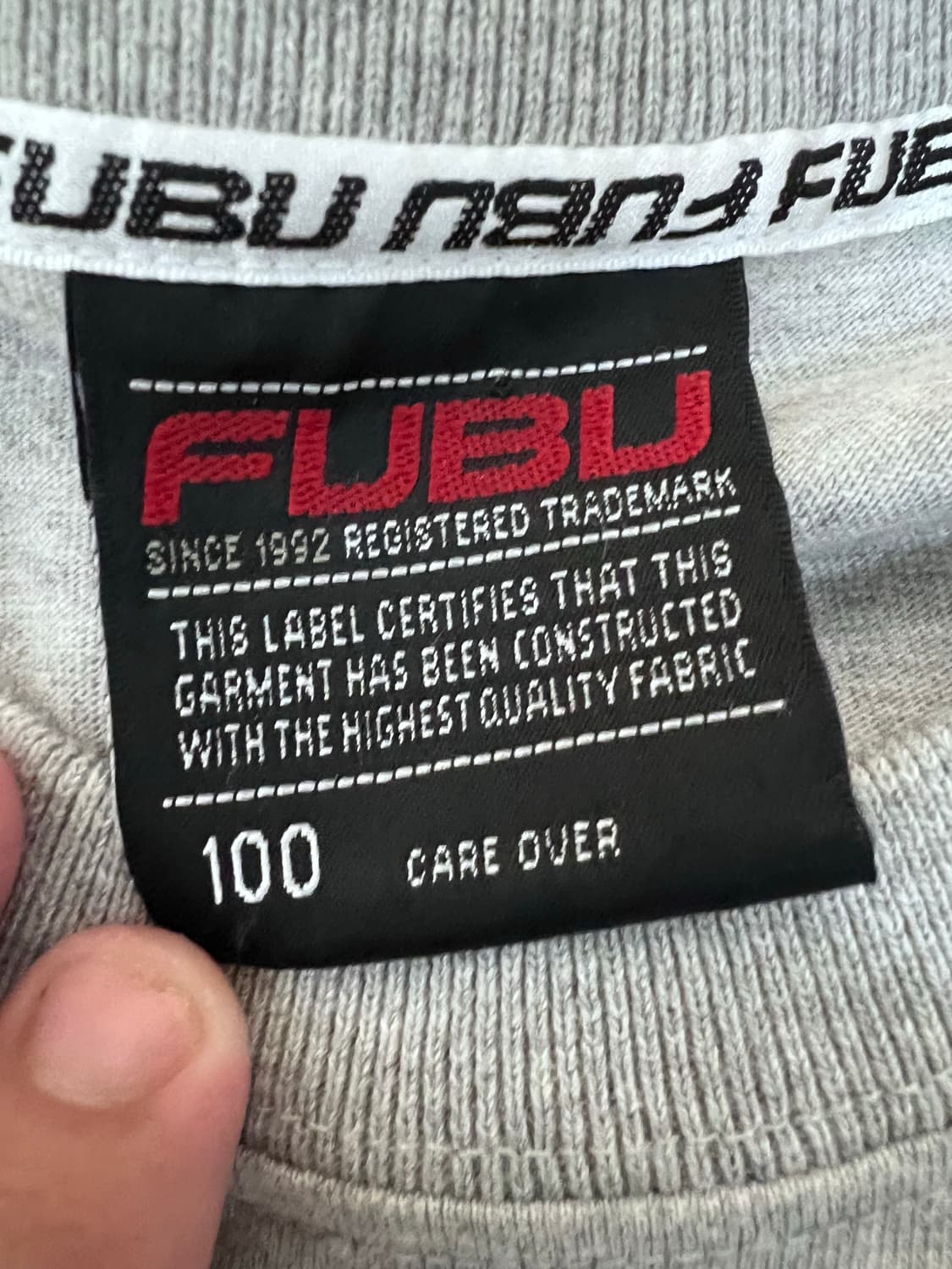 00s 푸부 Fubu 힙합 그레이 티셔츠 반팔 상품이미지3