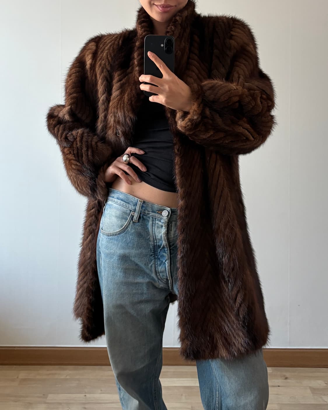 리얼 밍크 퍼코트 상품이미지2