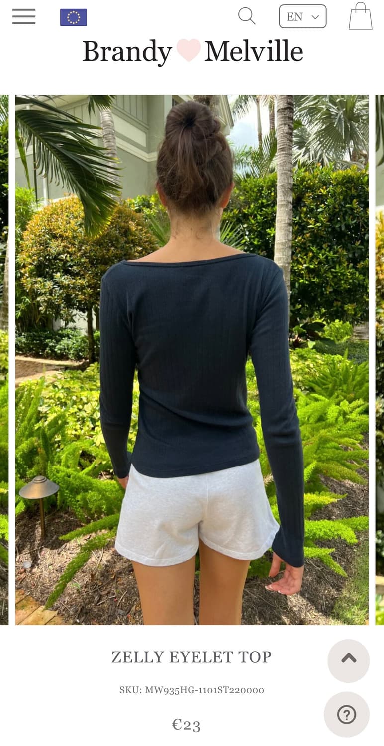 브랜디멜빌 젤리 아일렛 탑 화이트 상품이미지3