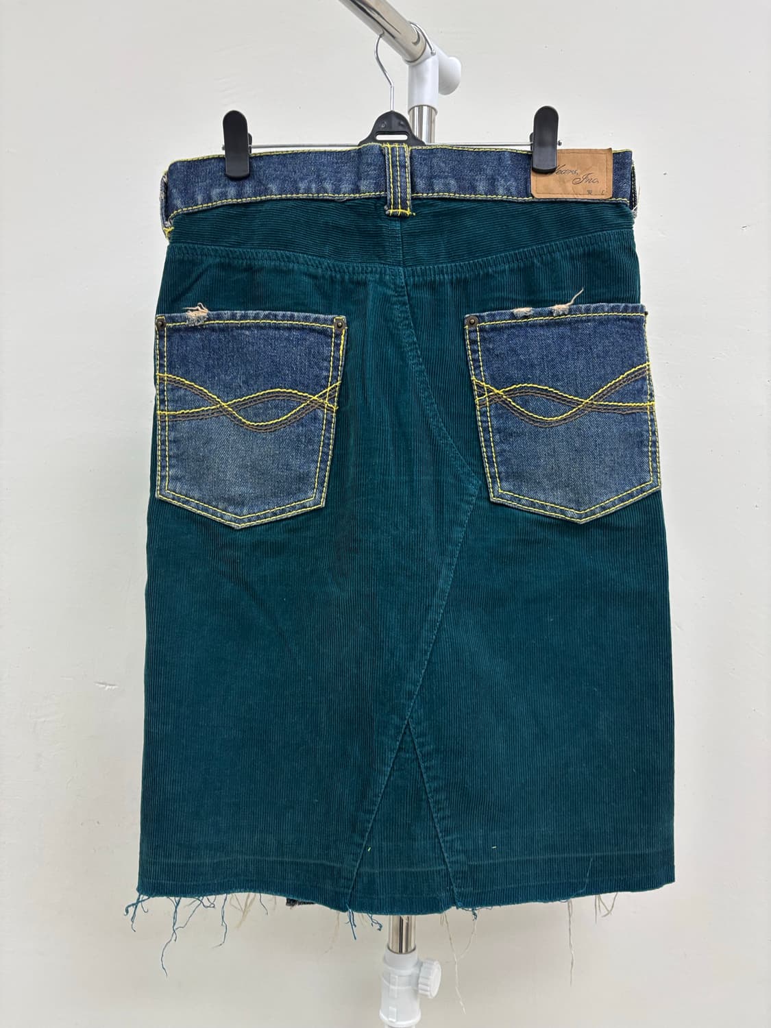 빈티지 데님 미디 스커트 상품이미지6