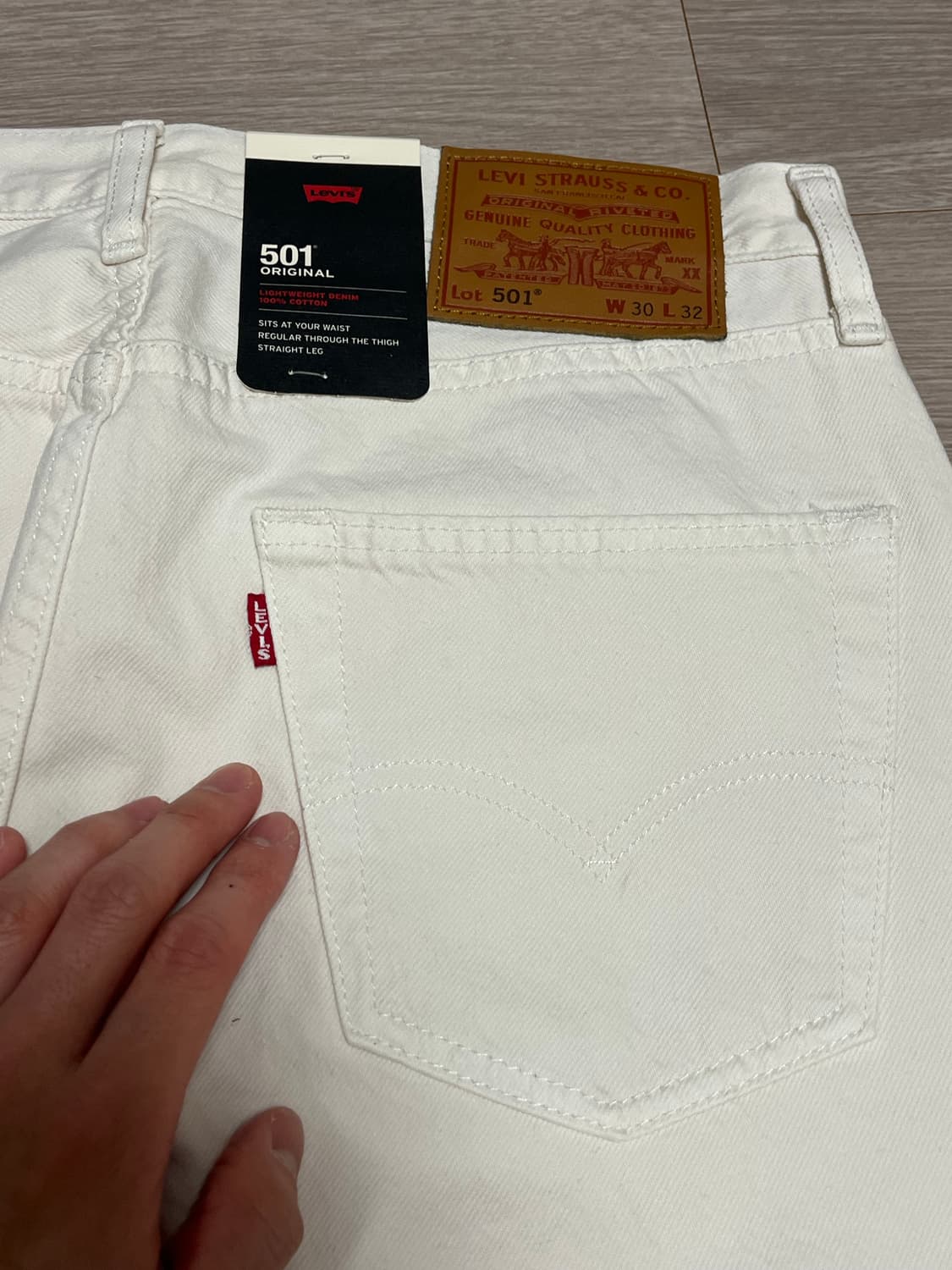 (국내미발매,새상품) 리바이스 501 스트레이트 데님 프리미엄 라인 청바 상품이미지9