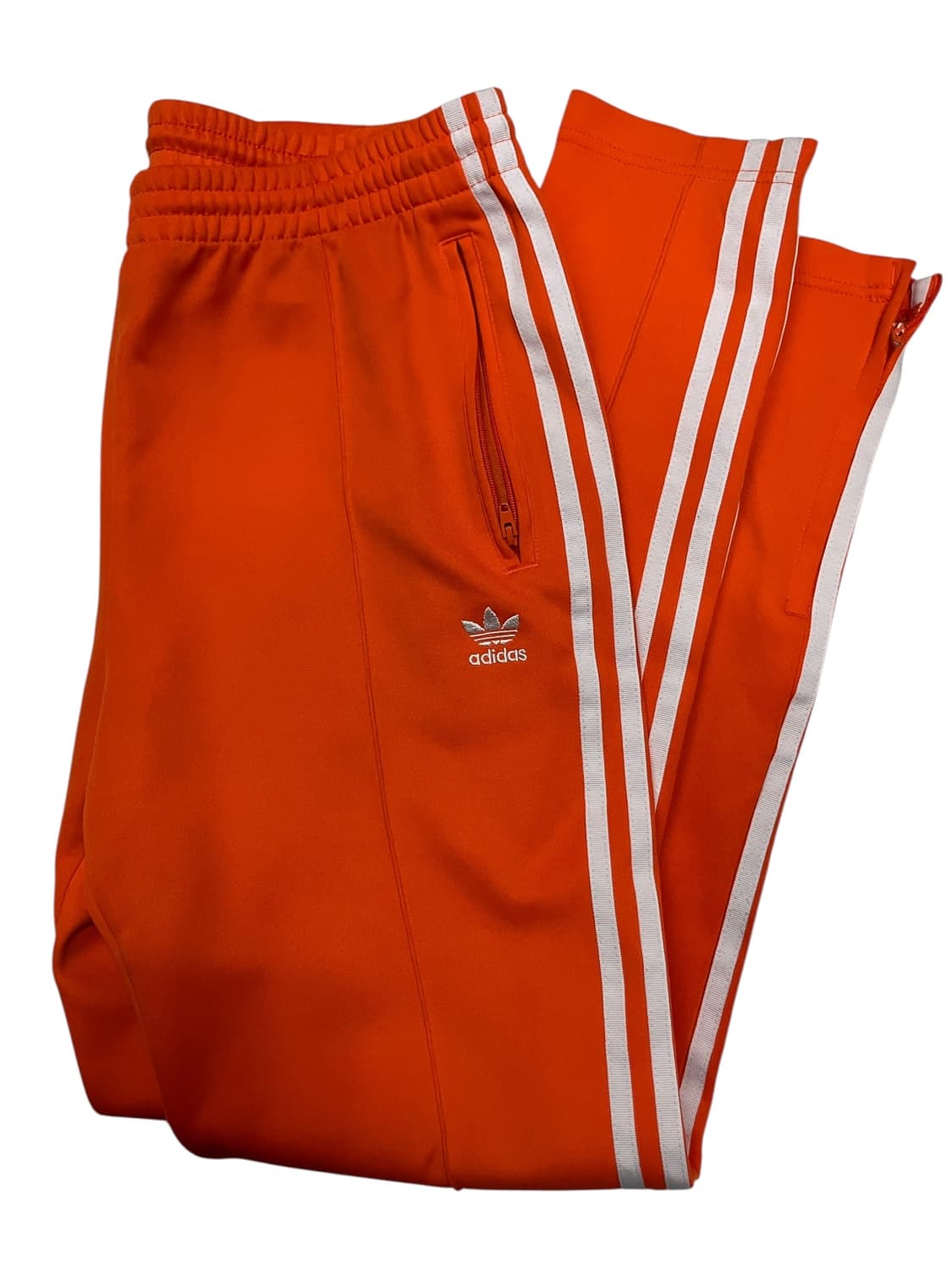 아디다스 오렌지 삼선 트레이닝 팬츠 L 상품이미지1
