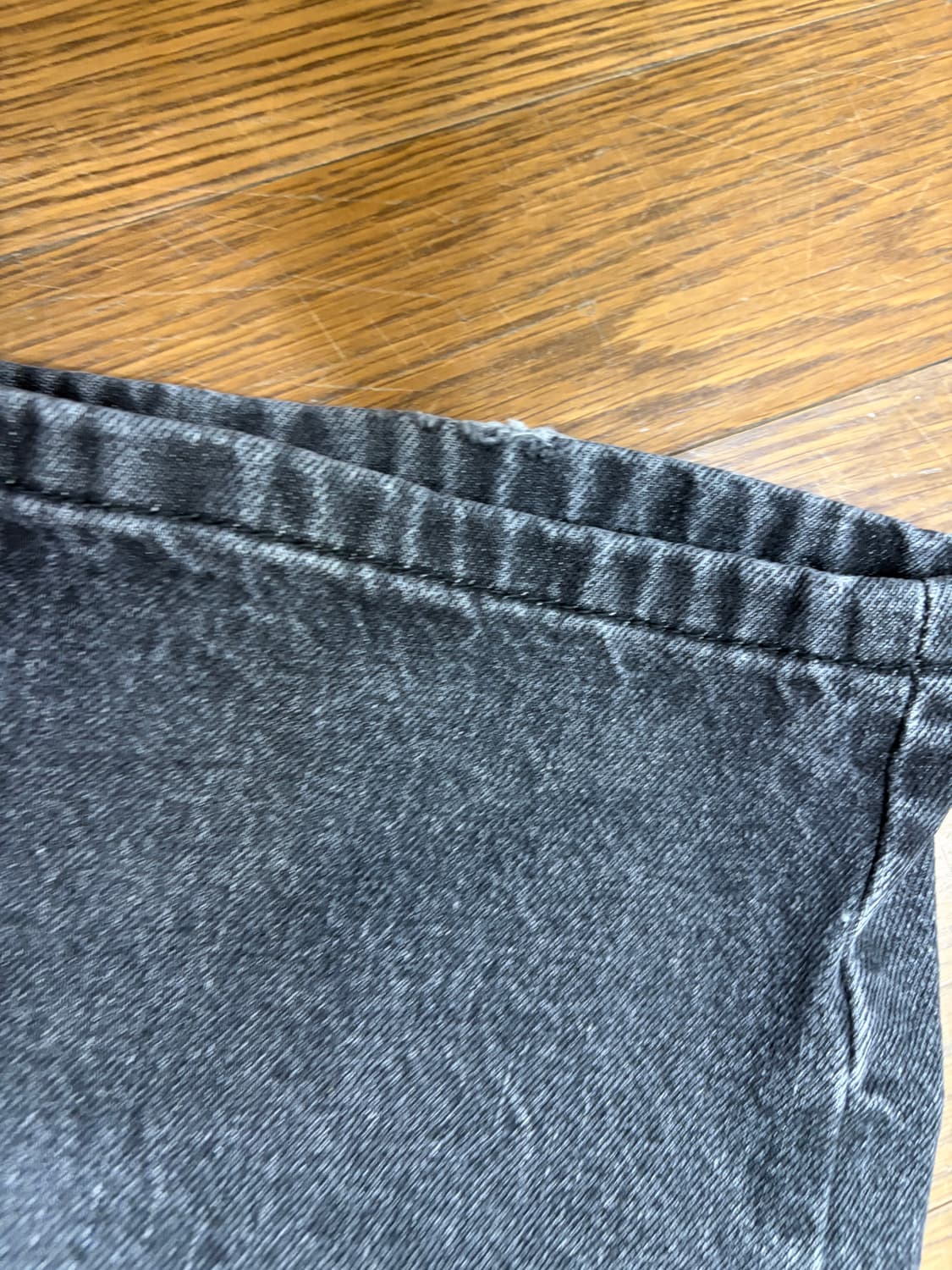 디미트리블랙 ASI 에센셜 와이드 데님 팬츠 그레이 상품이미지5